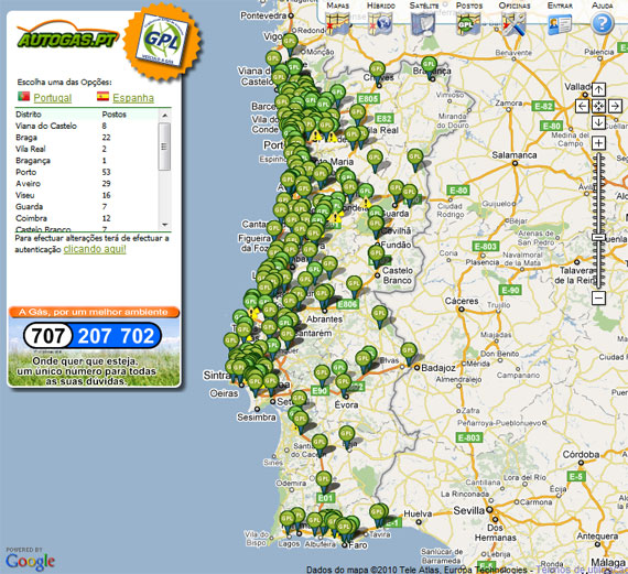 Autogas.pt - Postos de Abastecimento GPL